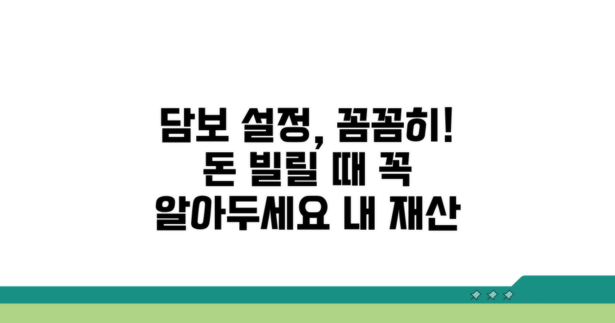 담보 설정 시 주의사항