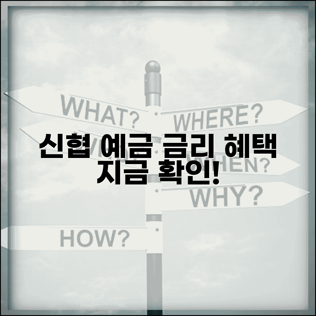 신협 정기예금 금리 | 신용협동조합 예금 금리와 우대 혜택