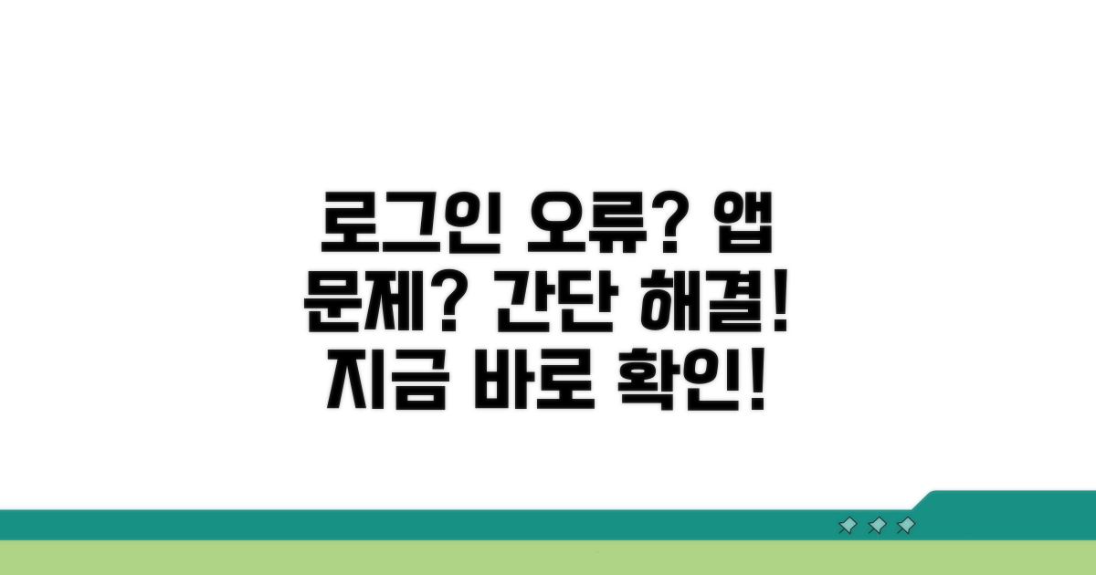 로그인 및 앱 실행 오류 해결책