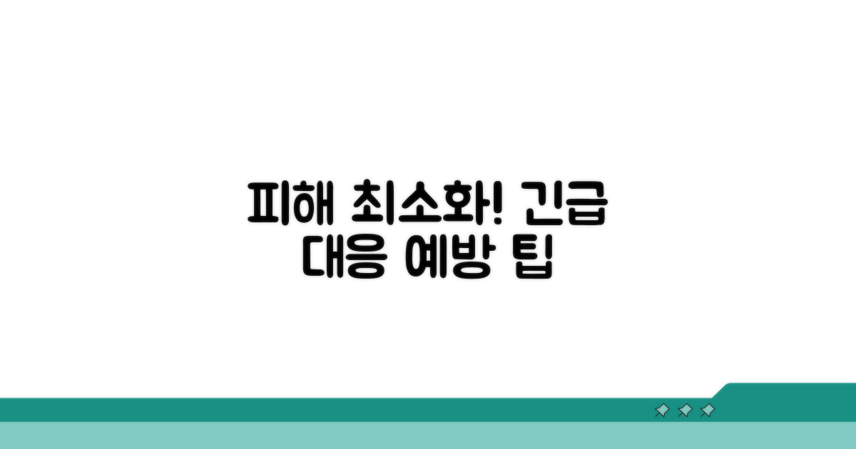 대응 전략과 추가 피해 예방 팁