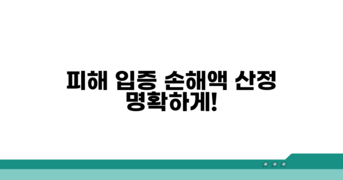 피해 사실 입증과 손해액 산정 방법