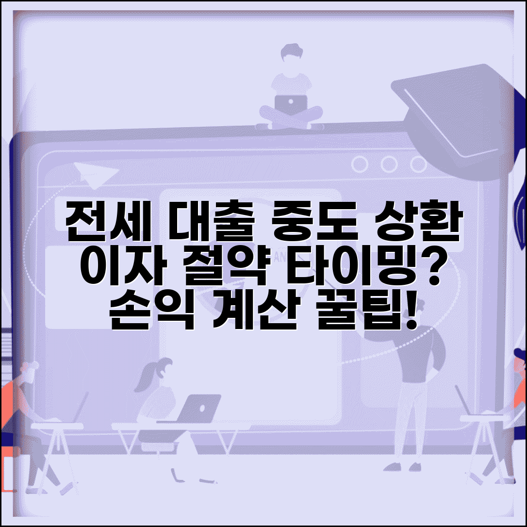 전세자금대출 중도상환 이자 절약 타이밍과 손익 계산