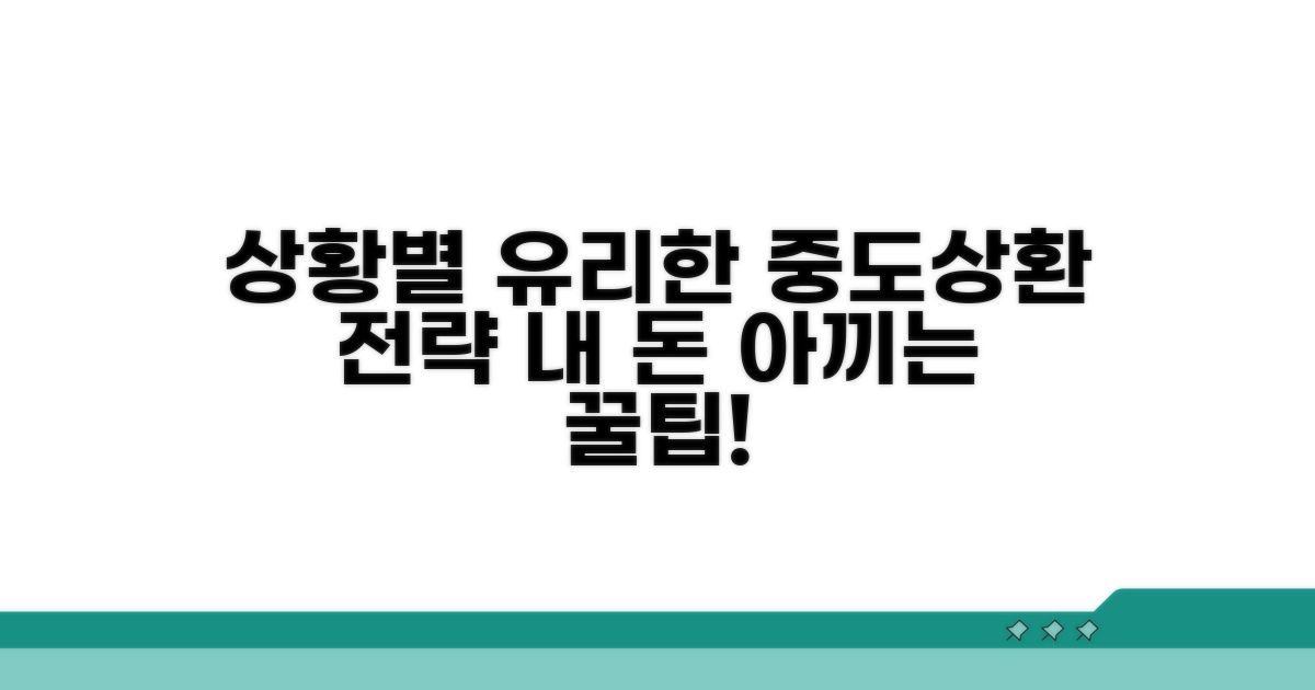 상황별 유리한 중도상환 전략