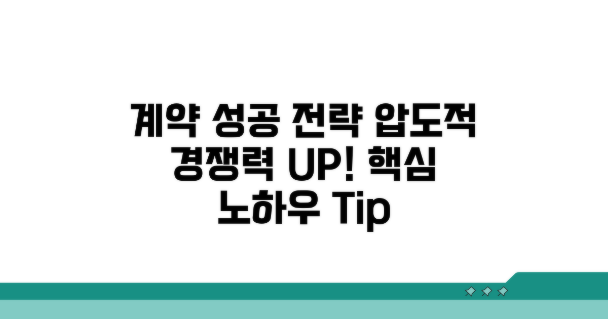 경쟁력 UP! 계약 노하우와 팁