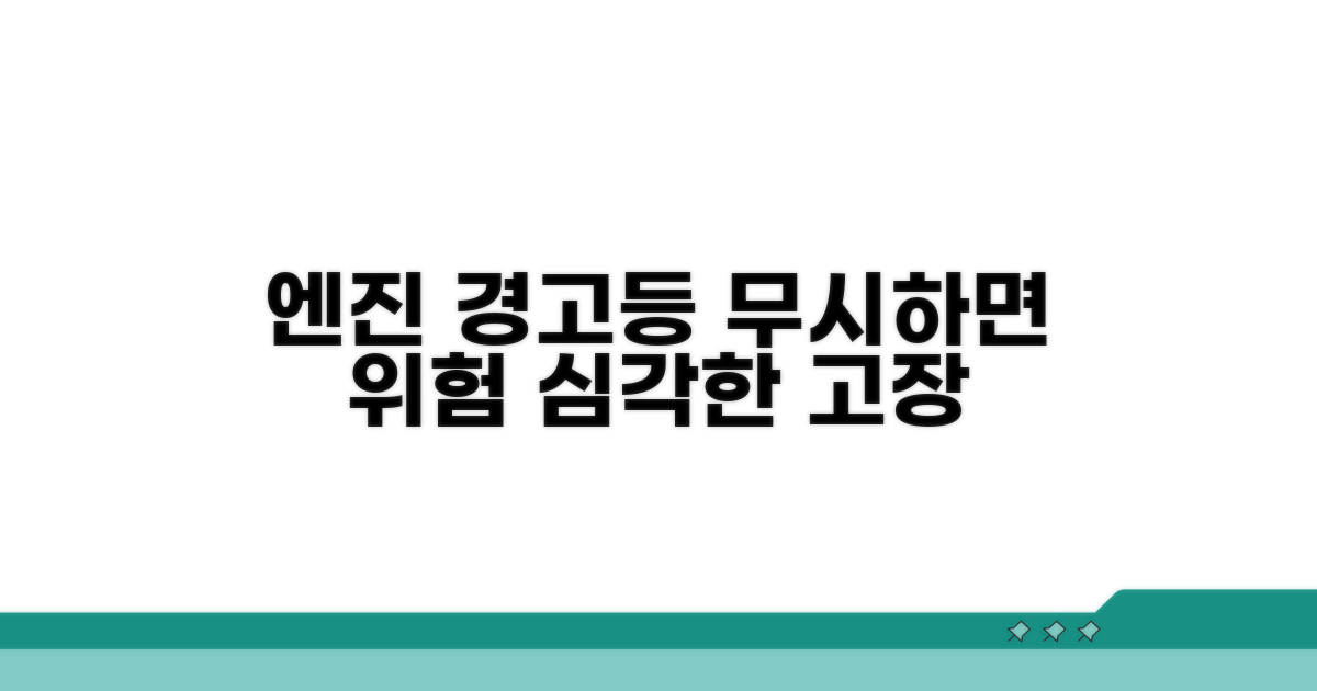 엔진 경고등, 무시하면 안 되는 이유