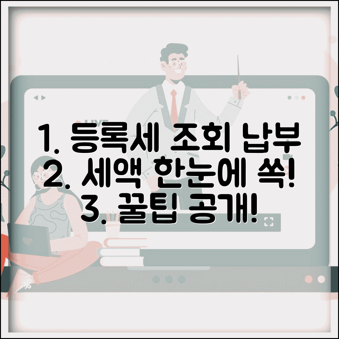 등록세 조회 방법 납부 내역 세액 알아보기