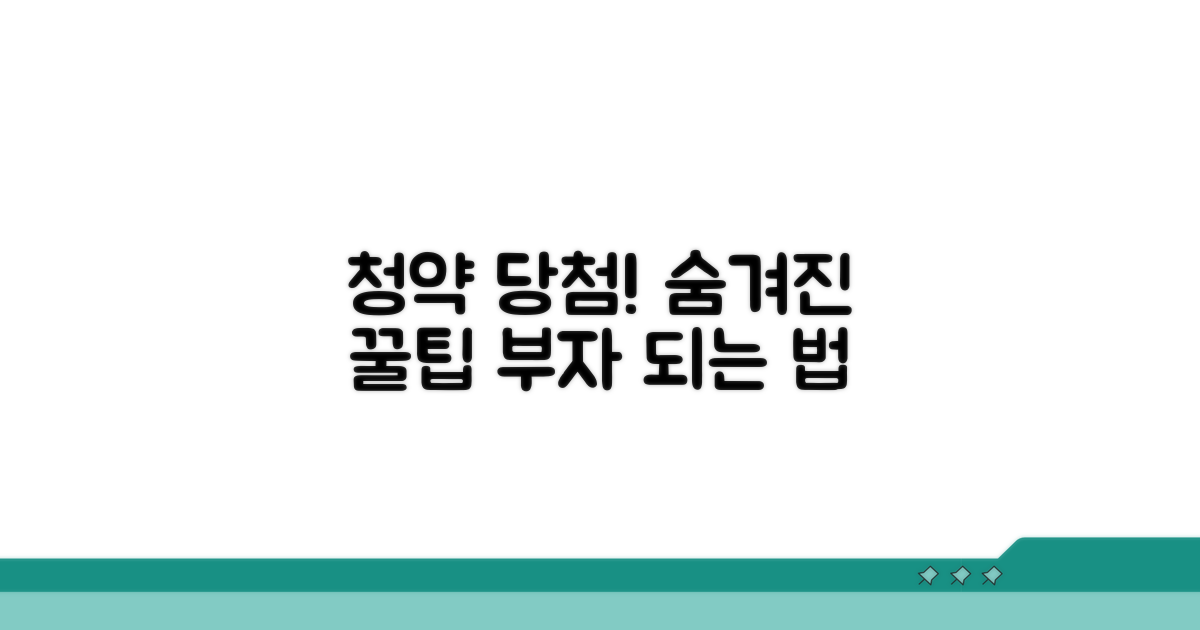 청약 당첨 후기 및 추가 활용법