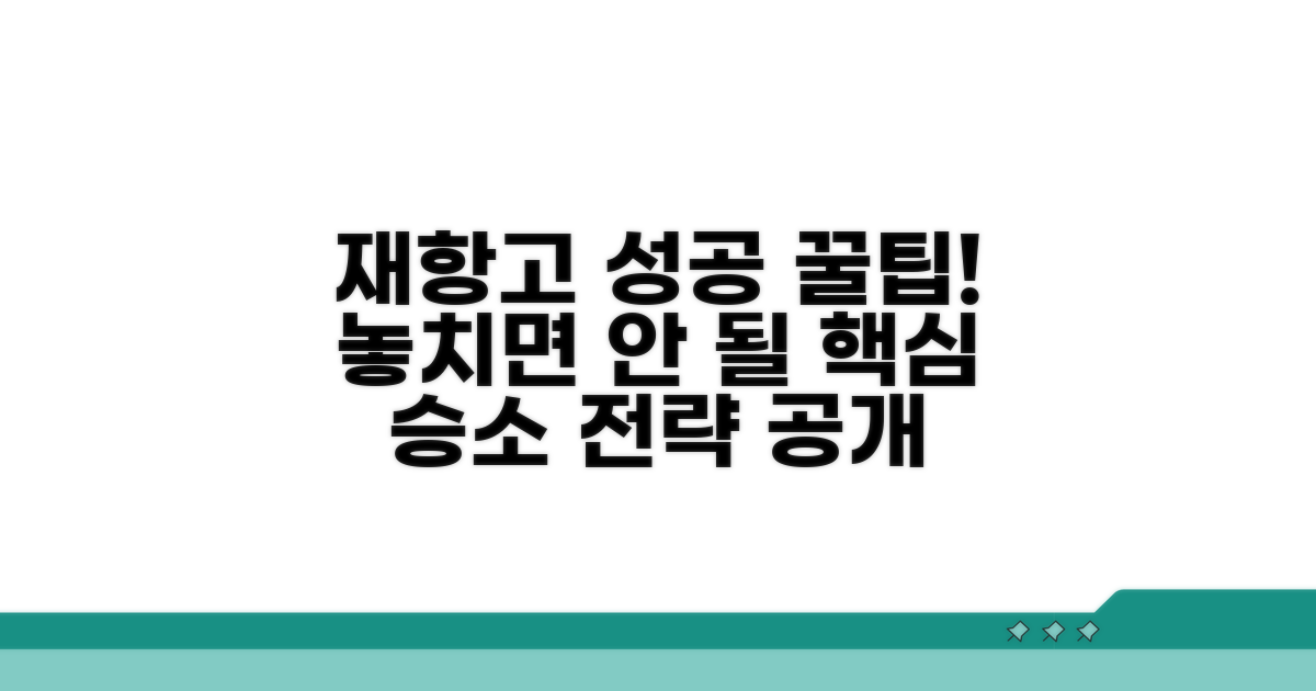 성공적인 재항고를 위한 꿀팁