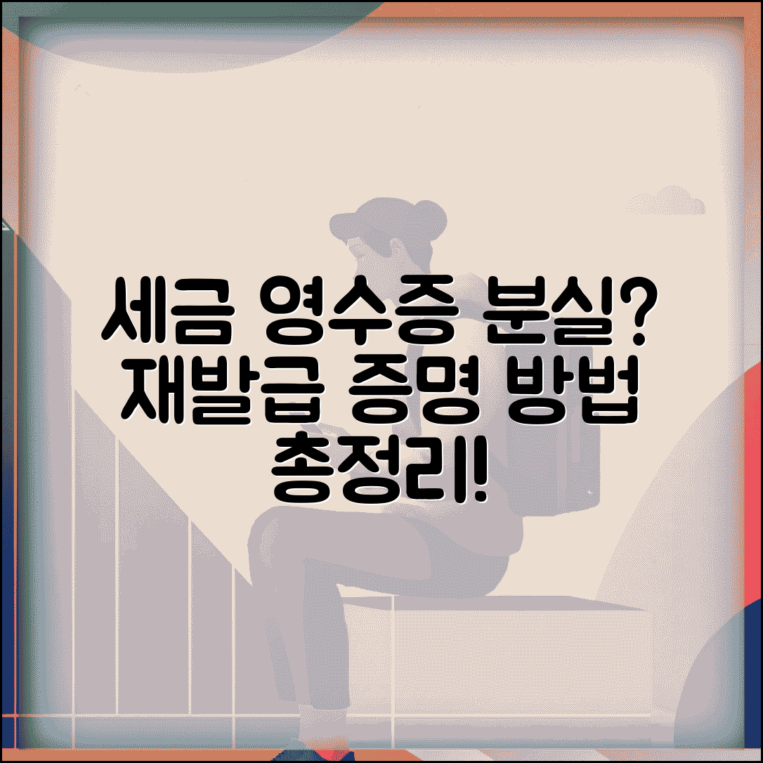세금 납부 영수증 분실 시 증명 방법 | 납세증명, 영수증 재발급 절차 총정리