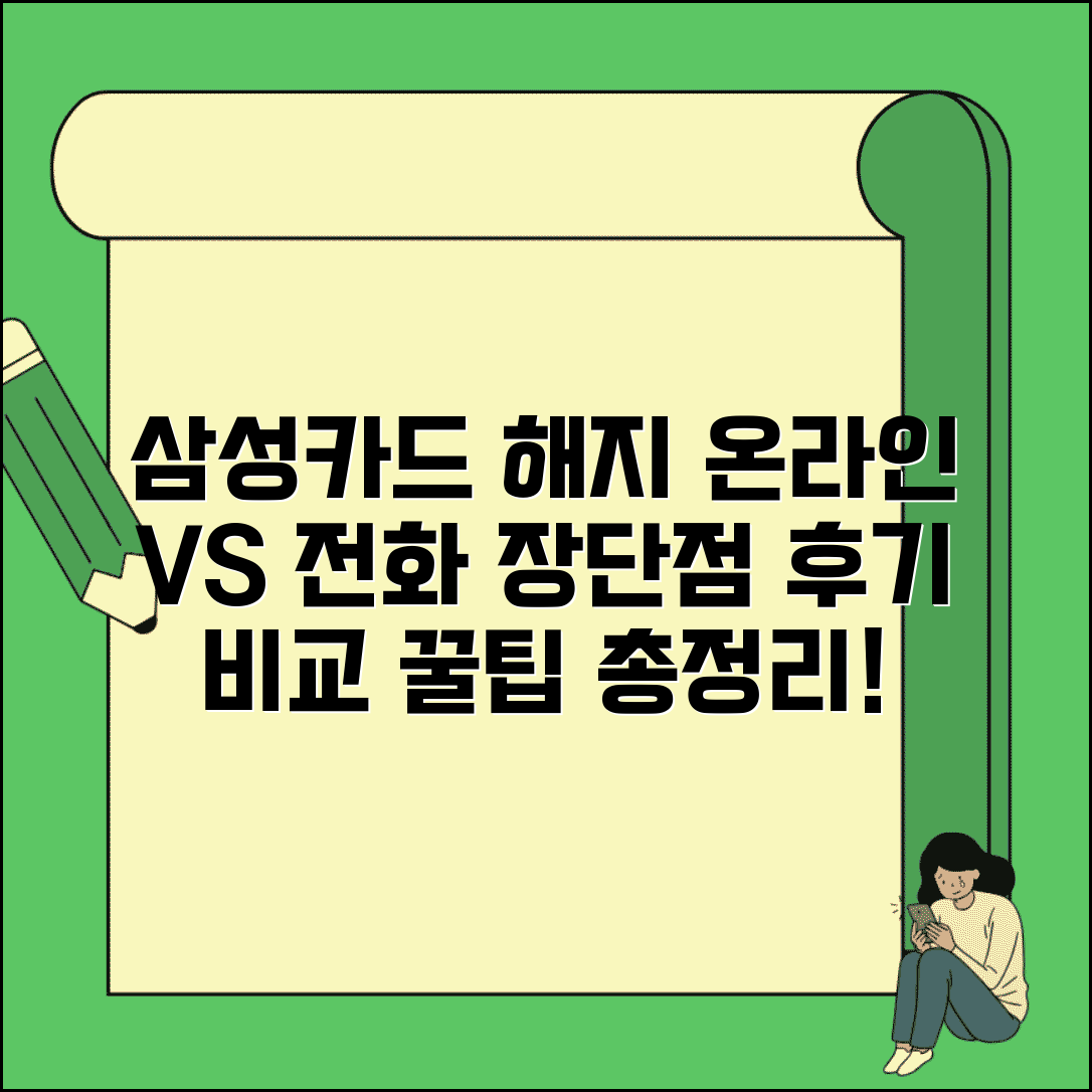 삼성카드 해지 온라인 vs 전화 | 방법별 장단점, 신청 조건, 후기 비교