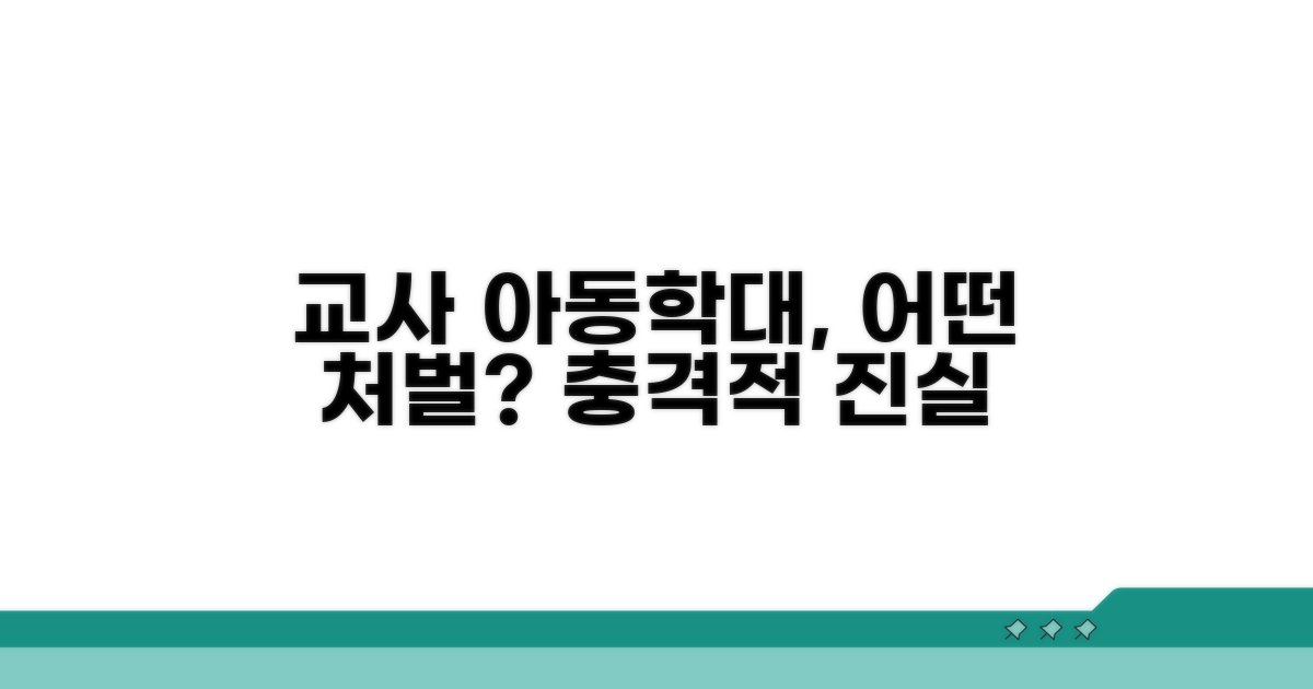 교사 아동학대, 어떤 처벌 받나