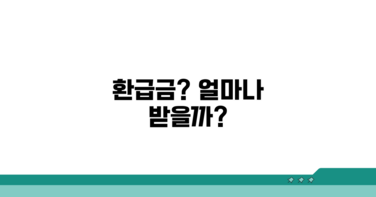 환급금, 얼마나 받을 수 있을까?