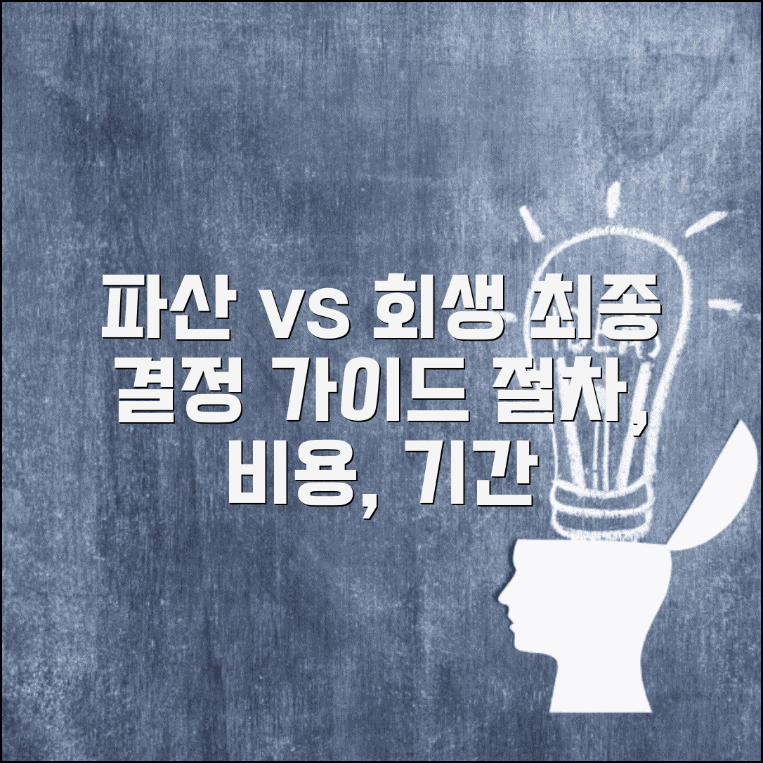 파산 vs 회생 차이점 비교 | 선택 기준, 절차, 비용, 기간, 사후 영향 총정리