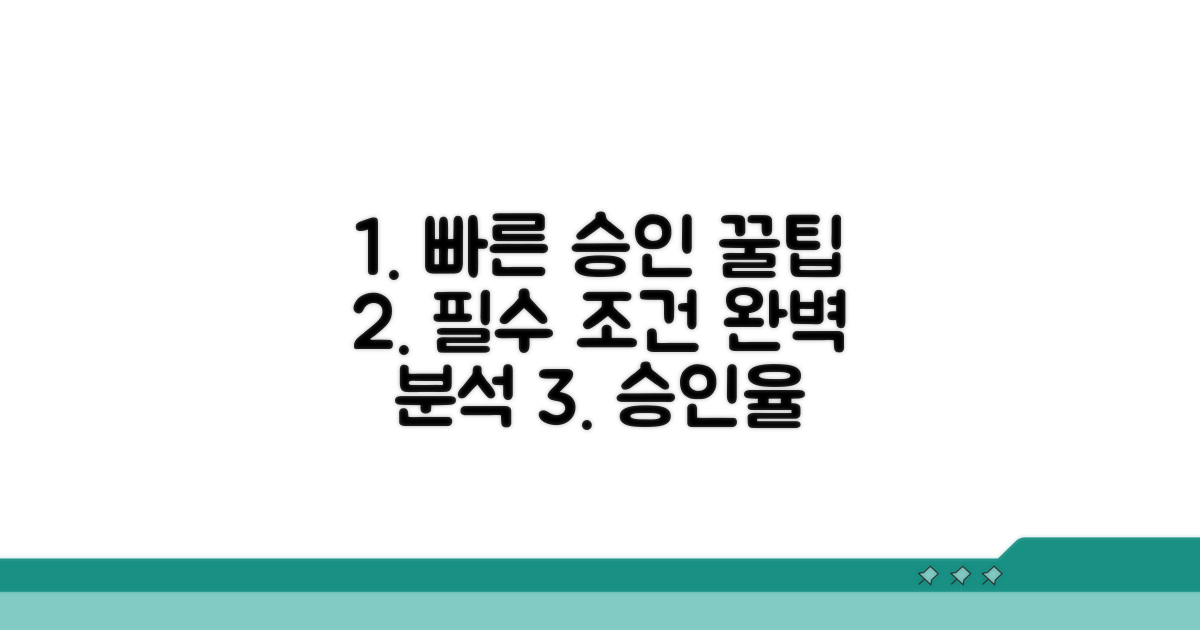 빠른 승인 위한 꿀팁과 조건 분석