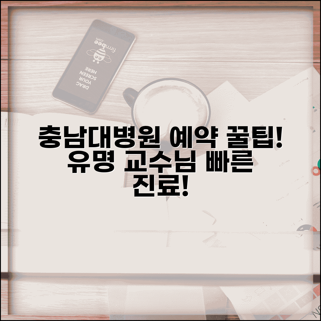 충남대학교병원 진료 예약 방법 | 진료과별 유명 의사, 빠른 예약 꿀팁 총정리