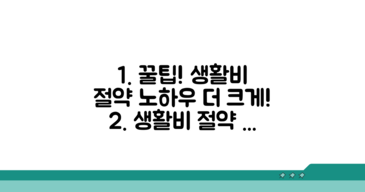 혜택 더 받는 생활비 절약 꿀팁