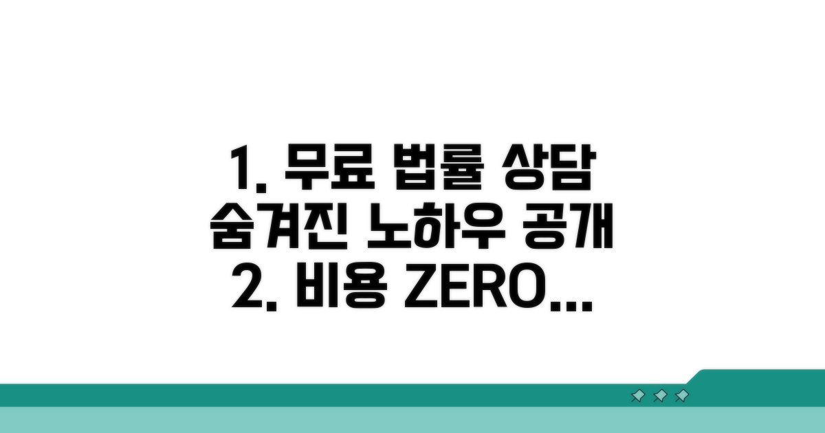 비용 걱정 없는 법률 상담 노하우