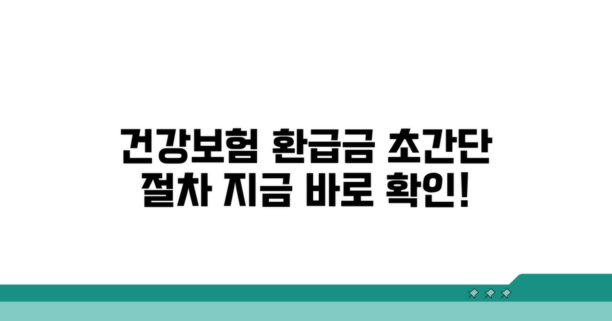 건강보험 환급금 받는 절차 상세 안내