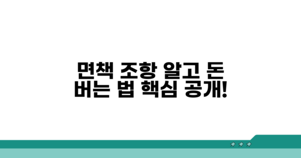 면책 조항 핵심: 알면 돈 번다