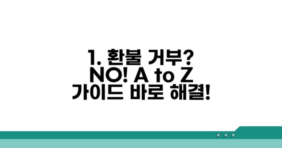 환불 거부 시 대처법 A to Z
