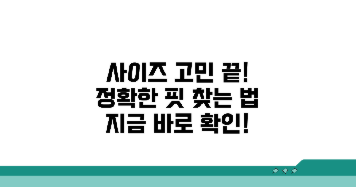 사이즈 문의 해결 방법
