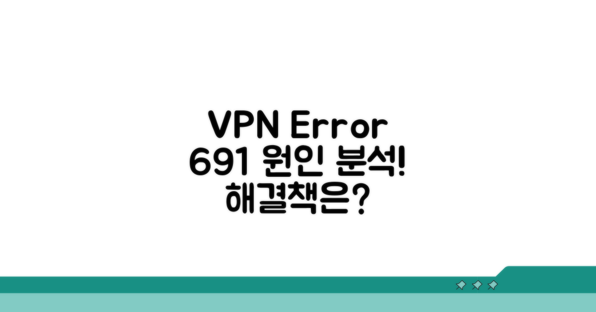 VPN 오류 691 발생 원인 분석