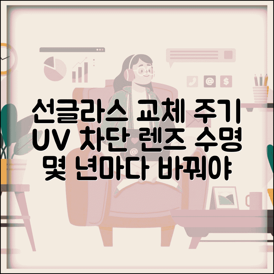 선글라스 교체 주기 몇 년마다 | 자외선 차단 효과와 렌즈 수명