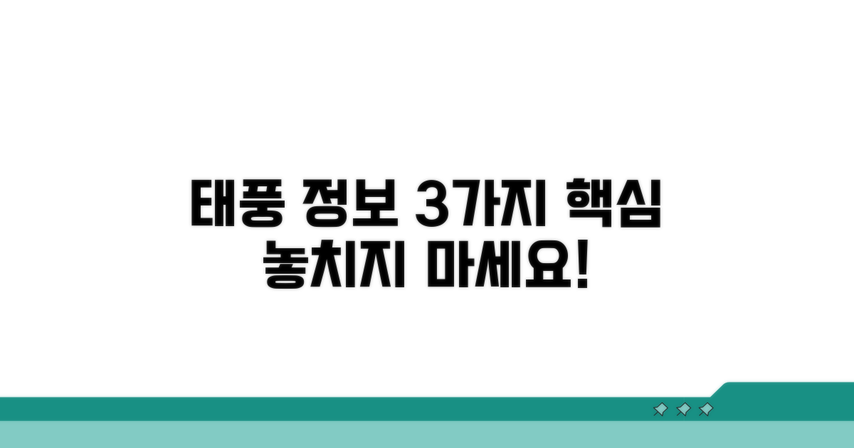 태풍 정보 얻는 3가지 핵심 방법
