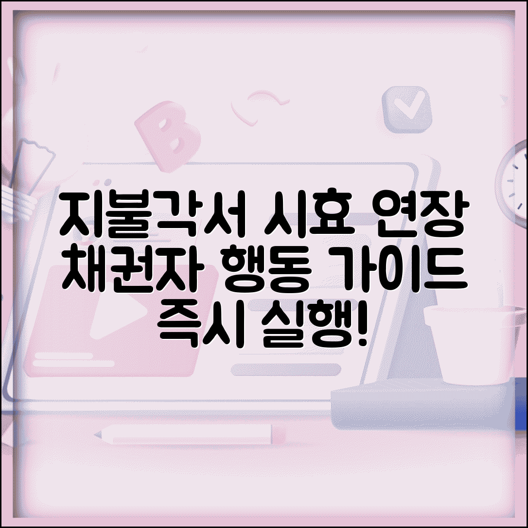 지불각서 소멸시효 중단 방법 | 시효 연장을 위한 채권자 행동