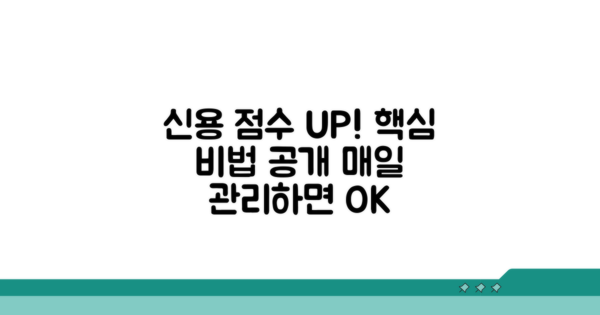 꾸준한 신용 관리 비법 공개