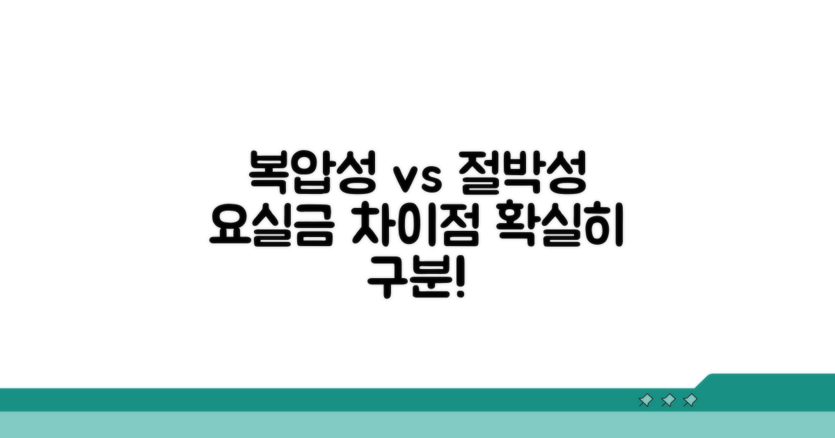 복압성 vs 절박성 요실금 차이점