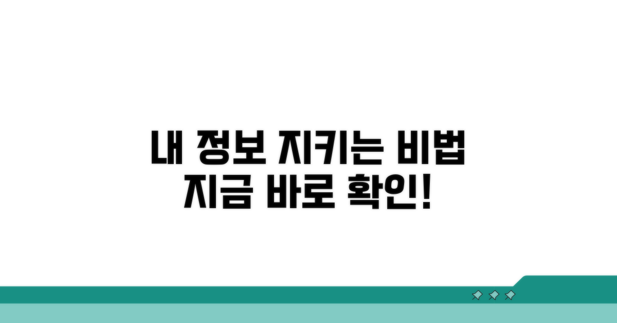 내 정보 지키는 개인 관리법