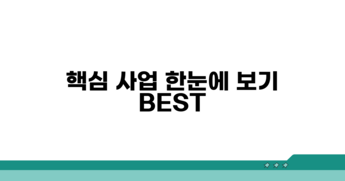 핵심 사업 분야 한눈에 보기