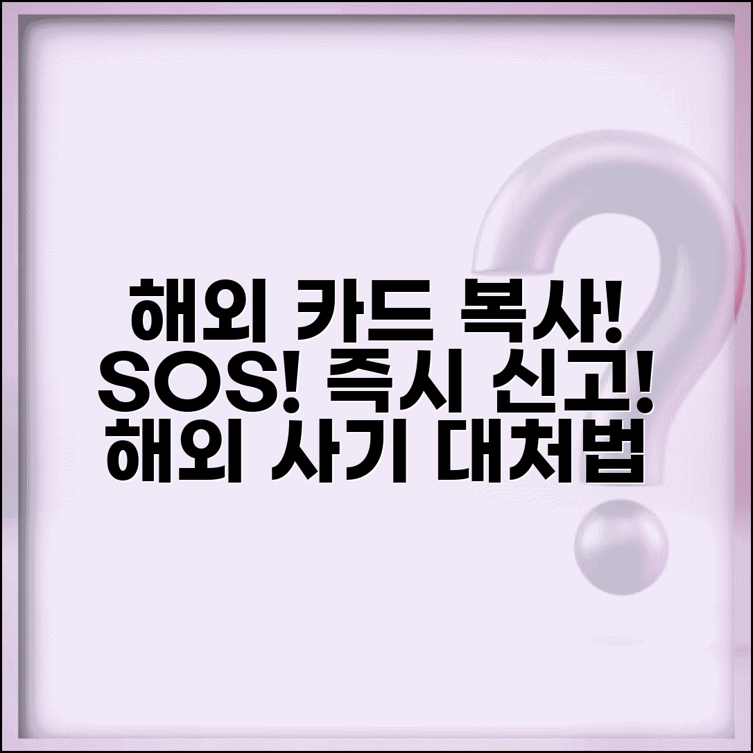 해외에서 신용카드 복사당했는데 어떻게 하나요 | 카드 복사 | 해외 사기 | 신고