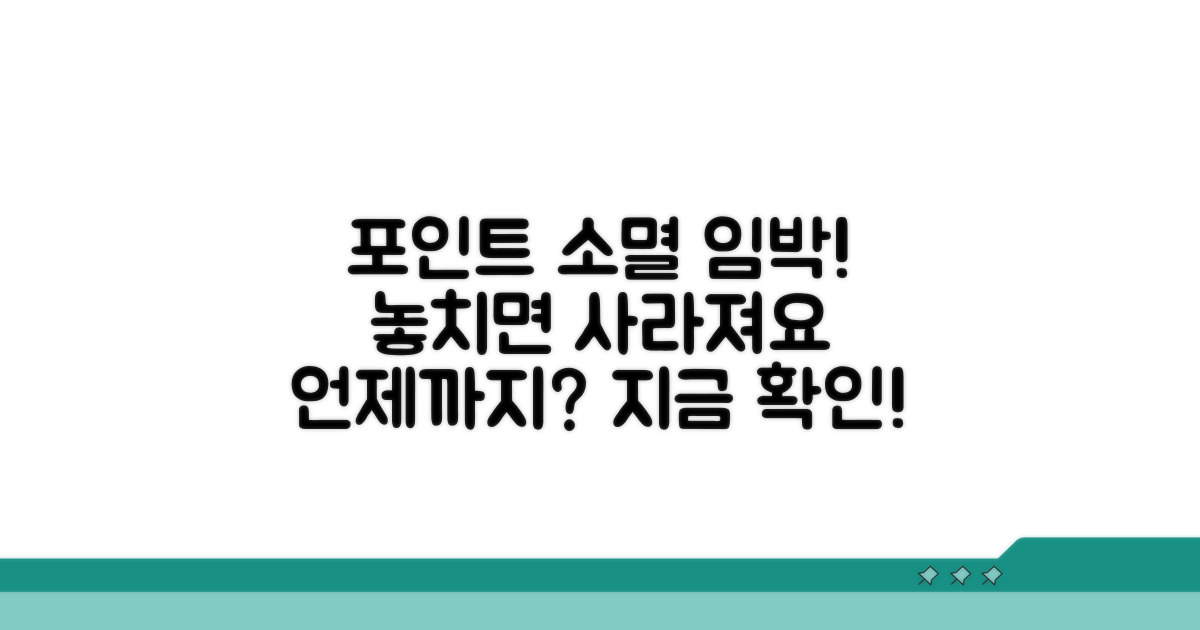 포인트 소멸 시기, 언제 없어질까?