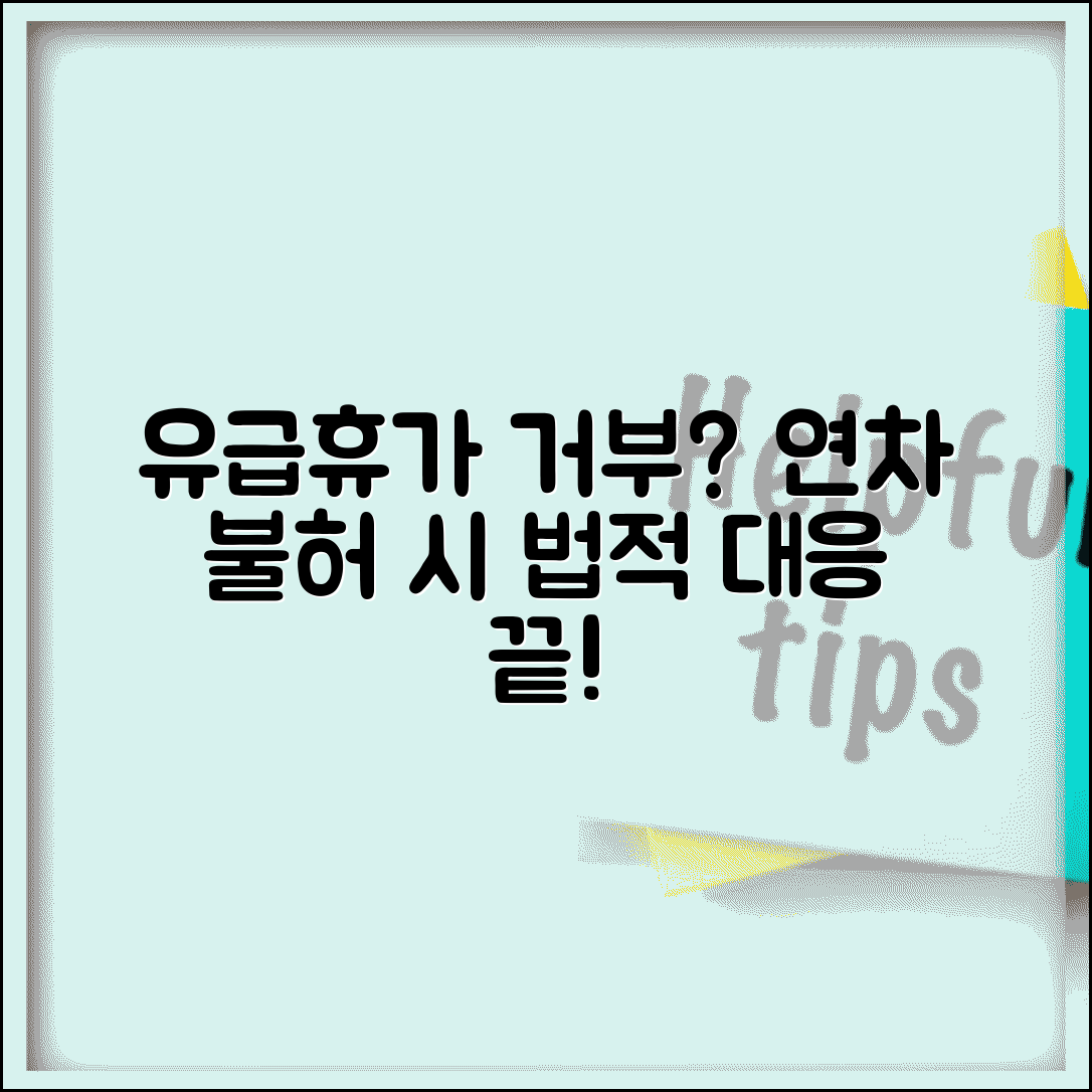 유급휴가 사용 거부 | 연차휴가 사용 거부시 법적 대응
