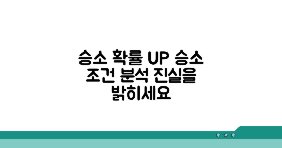 승소 가능성 높이는 조건 분석