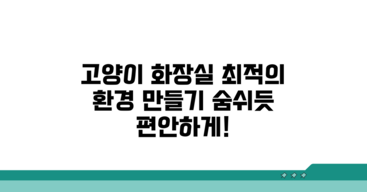 우리 고양이 최적의 화장실 환경