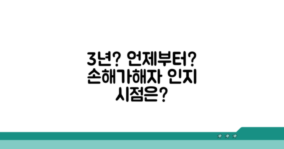 언제부터 3년? 손해 및 가해자 인지 시점