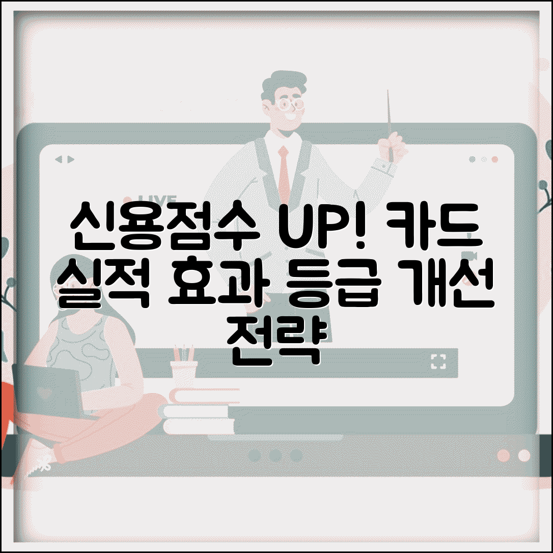 신용카드 실적 신용점수 영향 | 카드 사용금액 신용등급 개선 효과