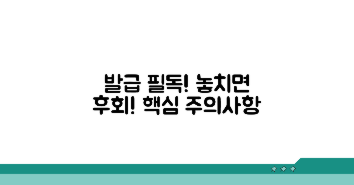 발급 시 꼭 알아야 할 주의사항