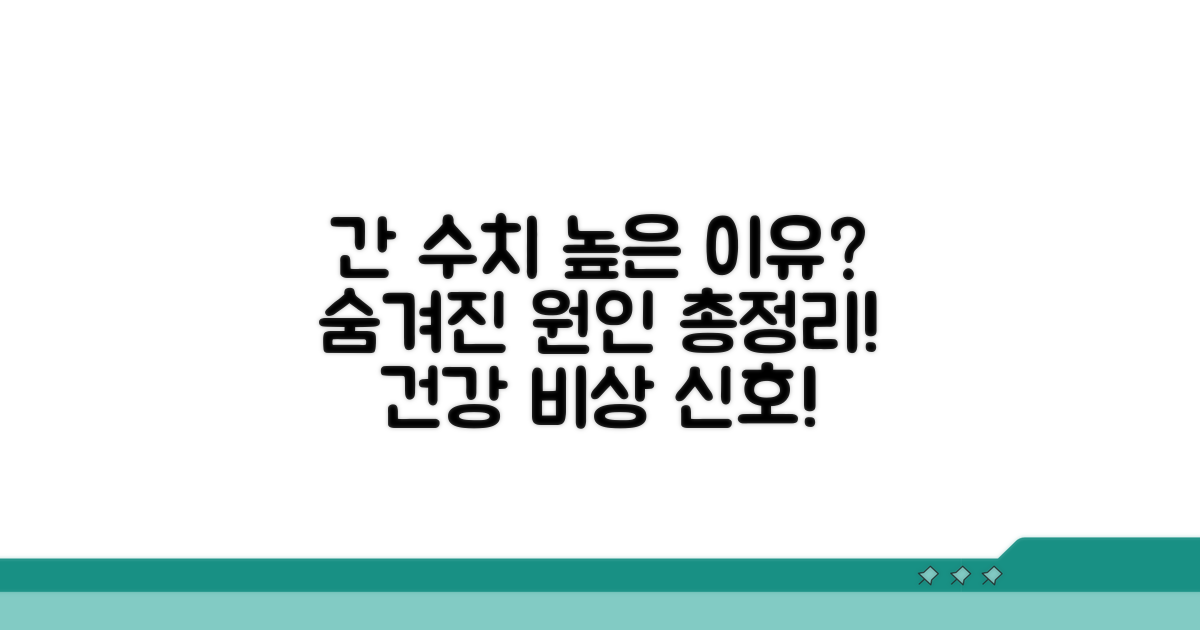 간수치 높을 때 원인 파헤치기