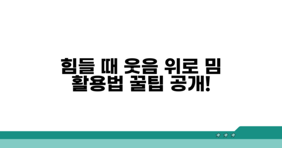 힘들 때 위로하는 밈 사용법