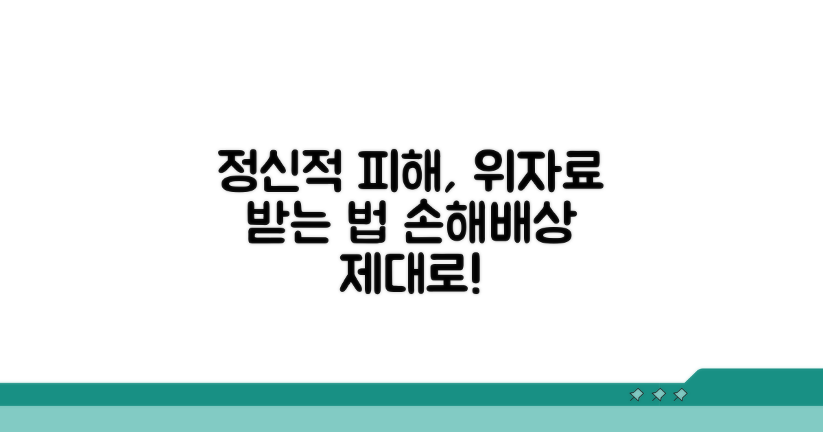 정신적 피해 위자료 받는 법