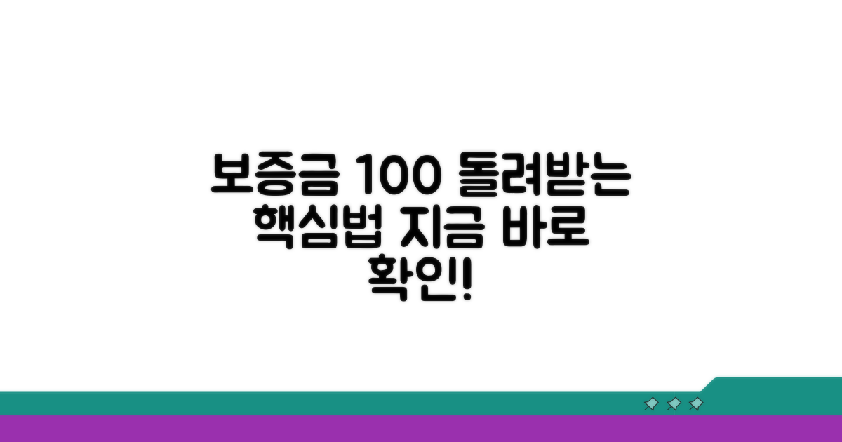 보증금 돌려받기 핵심 가이드