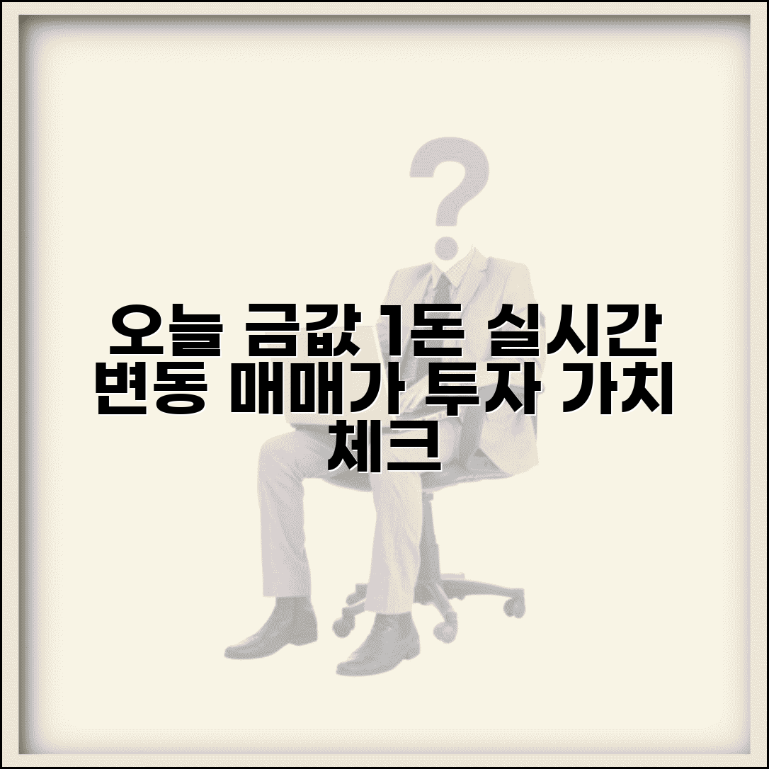 오늘 금시세 1돈가격 확인 | 실시간 변동 매매가, 현재 시세와 투자 가치 체크