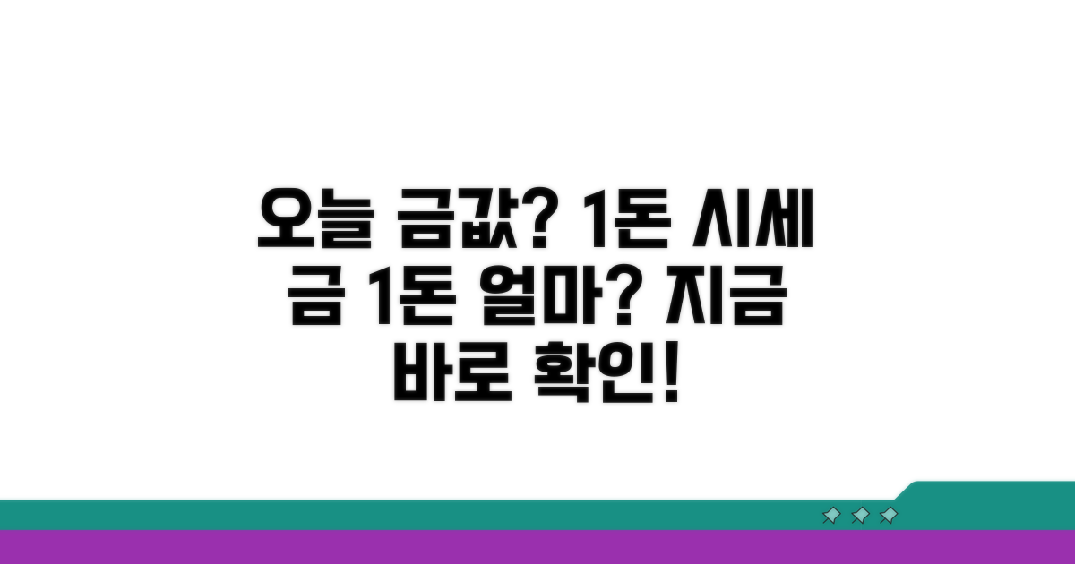 오늘 금시세 1돈 가격은?