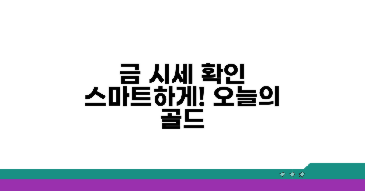 스마트하게 금 시세 체크하기