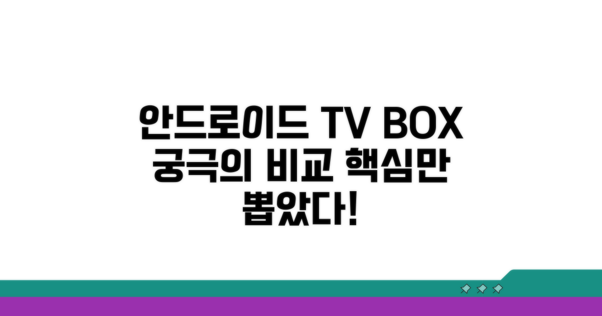 안드로이드 TV 박스 비교 가이드