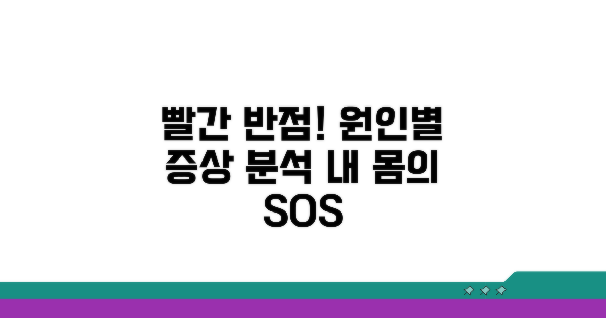 몸에 빨간 반점, 원인별 증상 분석